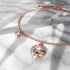 Solid 925 Sterling Silver Initial Crystal Personalised Alphabet Letter Bracelet Rose Gold Filled